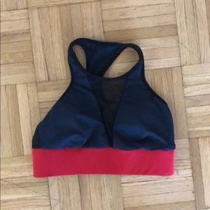 Michi color block sheer bra